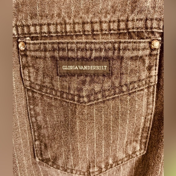 Vintage Gloria Vanderbilt Stripped Black Mom Jeans for Murjani Size 9/28 Denim - Picture 12 of 15